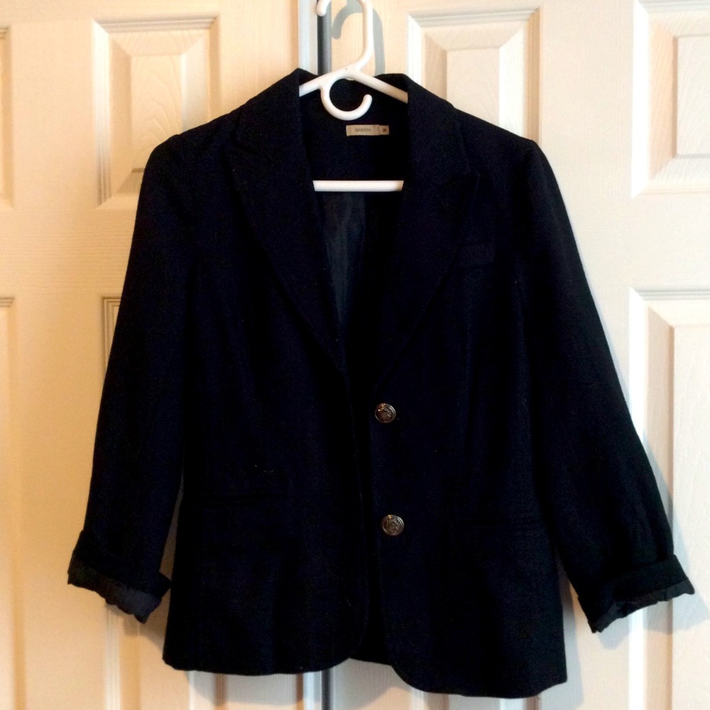 Sashimi Black Wool Blazer